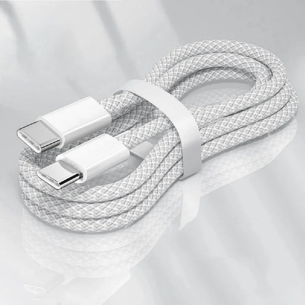 60W USB-C to Type-C Fast Charging Cable for iPhone 15, Samsung